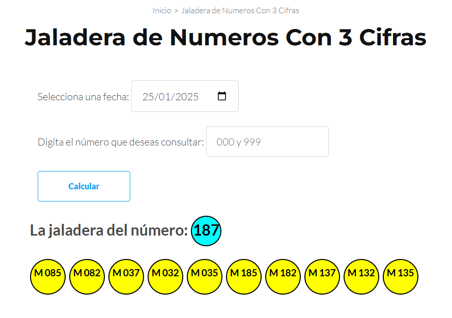 Jaladera Numeros 3 cifras